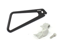 OPMID CNC Front hose guide & O2 sensor guard (Black & Silver)