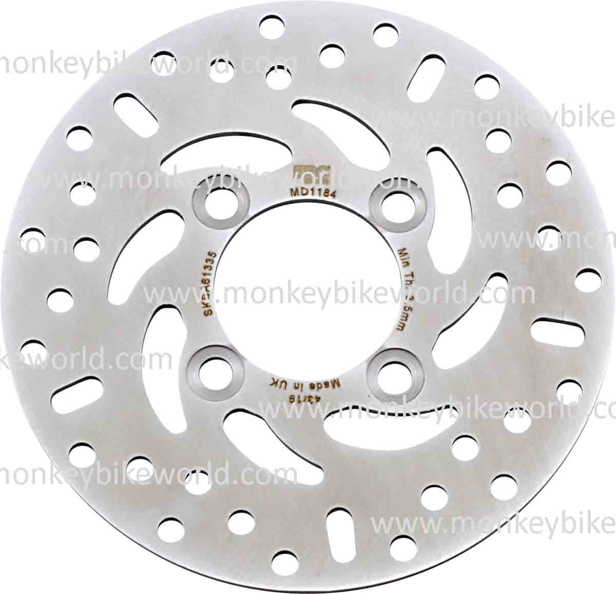 EBC Brake Rotor (Full) MD1191 To Fit Front| Monkey Bike World